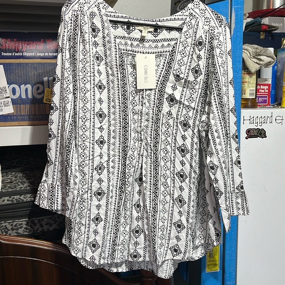 Brand new come blu top